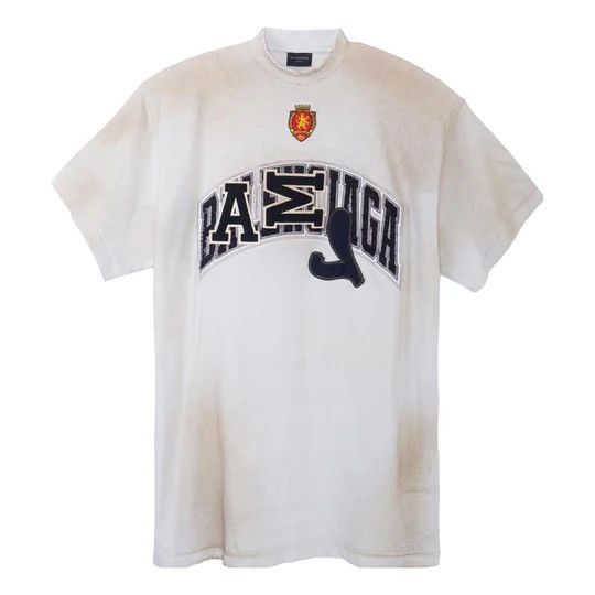 Balenciaga Balenciaga Skater T-shirt Oversized 'Dirty White' Size US L / EU 52-54 / 3 - 1 Thumbnail