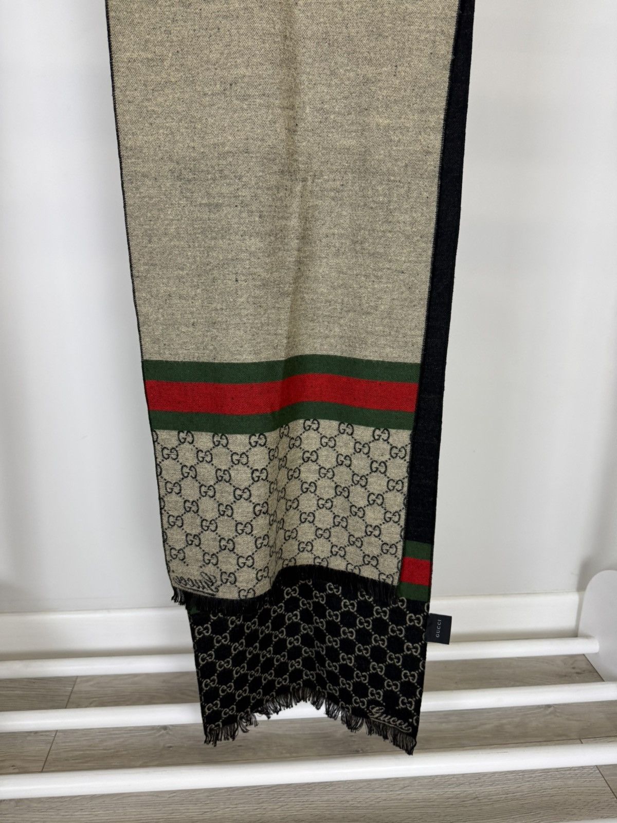 Gucci Gucci monogram Wool scarf Size ONE SIZE - 3 Thumbnail