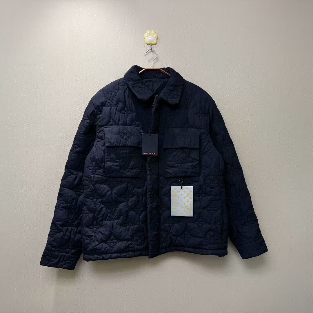 Louis Vuitton Louis Vuitton Embossed Logo Cotton Jacket Size US L / EU 52-54 / 3 - 1 Thumbnail
