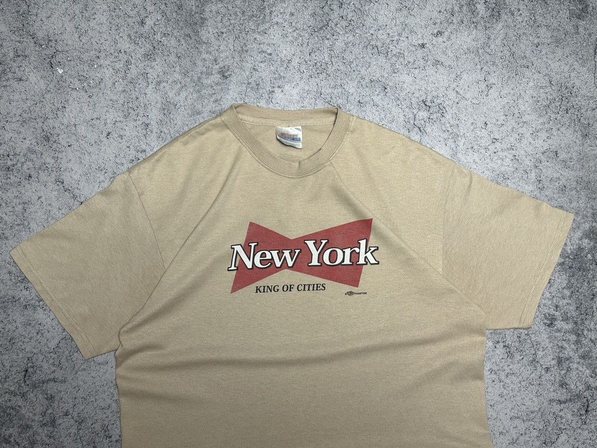 Budweiser Vintage New York King of Cities Bud T-Shirt Size US L / EU 52-54 / 3 - 2 Thumbnail
