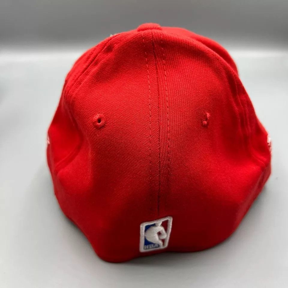 New Era Houston Rockets Hat Men M-L Red Stretch Fitted Cap New Size ONE SIZE - 4 Thumbnail