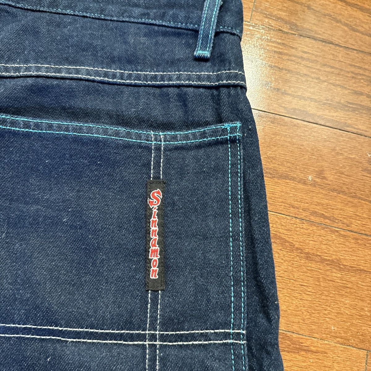 JNCO Vintage 90s Sinnamon Women’s Denim Jeans Sz 15Wide Leg Baggy Size 38" / US 16 / IT 52 - 7 Thumbnail
