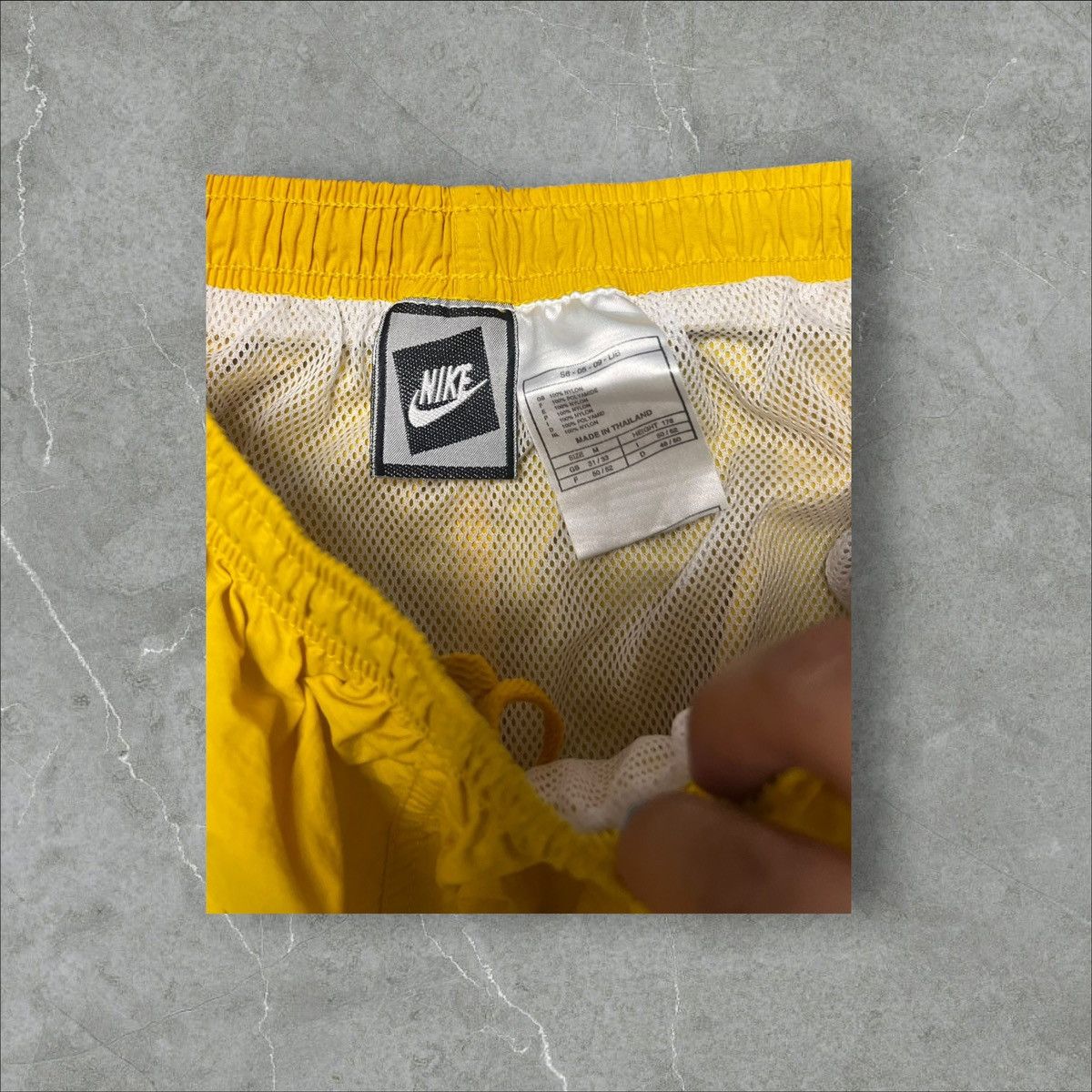 Nike × Vintage Vintage yellow shorts nike 90’s swoosh Size US 30 / EU 46 - 3 Thumbnail