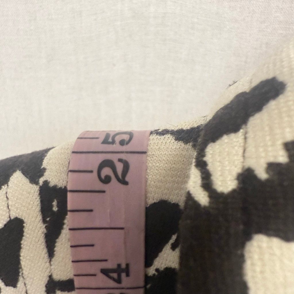 Chicos Women's Chico's Espresso&Cream Abstract moto Jacket Size L Size L / US 10 / IT 46 - 10 Thumbnail