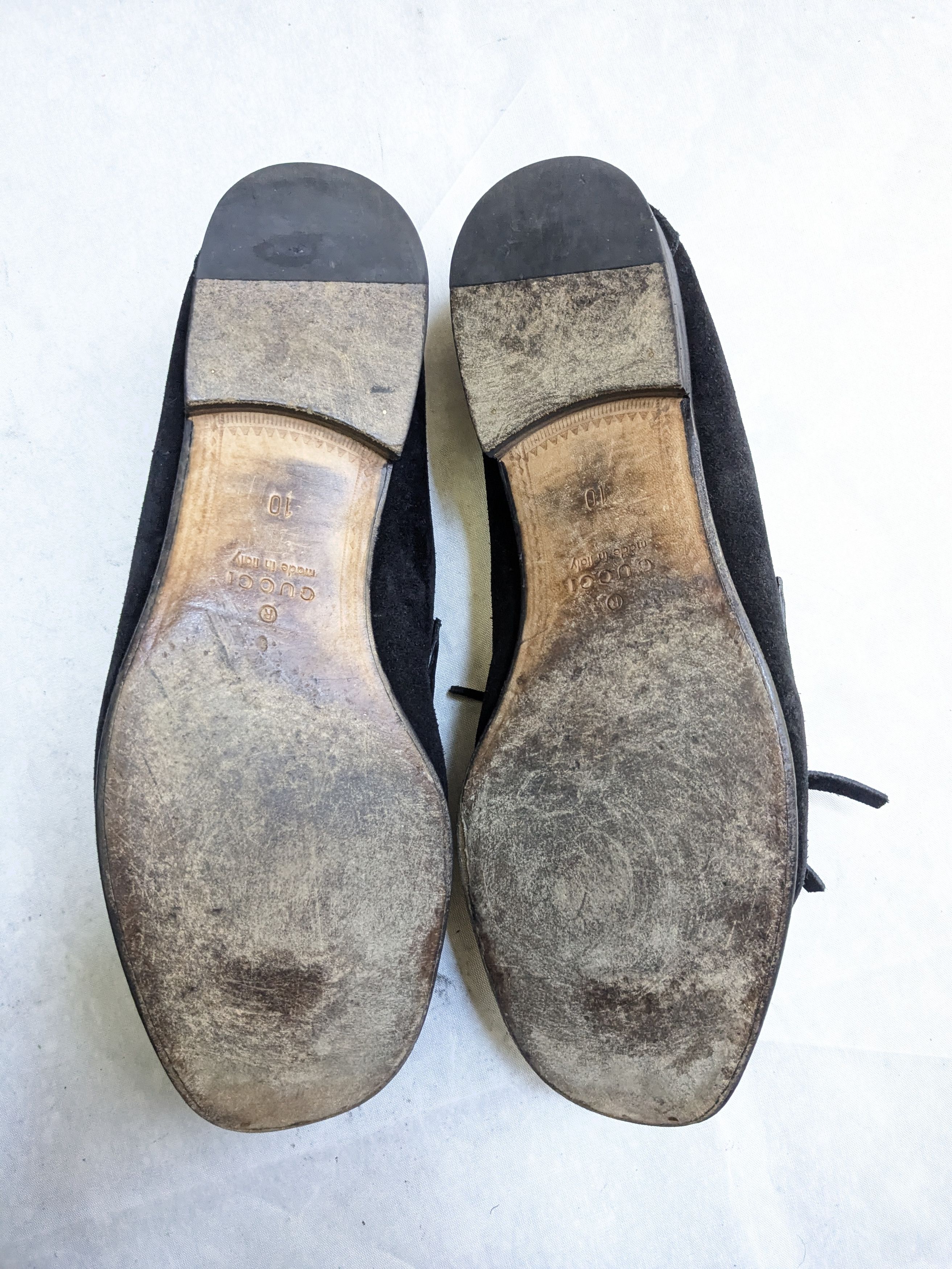 Gucci Gucci Horsebit Loafers Black Suede 10.5 Fringe Size US 10.5 / EU 43-44 - 13 Thumbnail