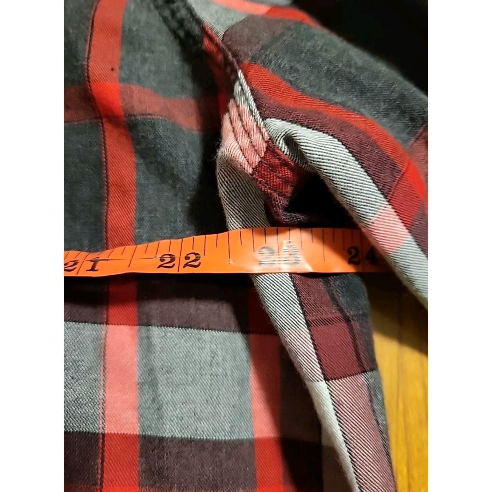 Sean John Sean John 2XL Button-Up Shirt LS Plaid Red Gray Blk Pocket Shirt Mens Size US XXL / EU 58 / 5 - 4 Thumbnail