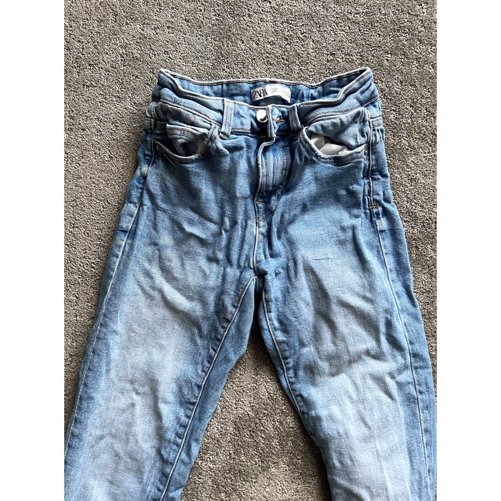 Zara Zara Jeans Womens Size 2 Blue Medium Wash Skinny Regular Fit Size 26" / US 2 / IT 38 - 2 Thumbnail