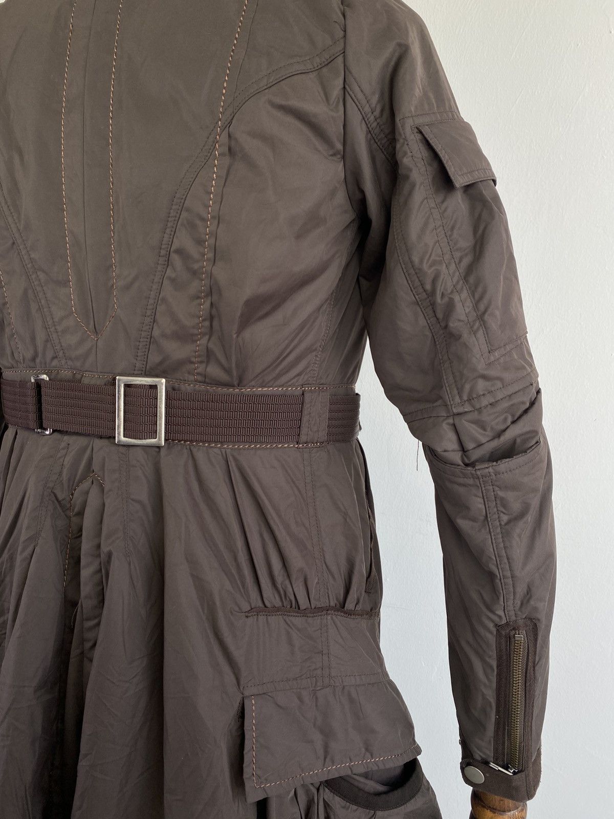 Marithe + Francois Girbaud 2000’s MFG Parachute Bondage Cargo Jacket Size L / US 10 / IT 46 - 12 Thumbnail
