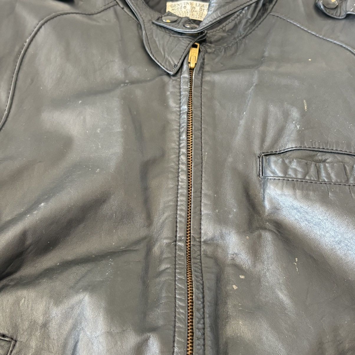 Vintage 70’s Leather Biker Jacket by Sears Size US S / EU 44-46 / 1 - 3 Thumbnail