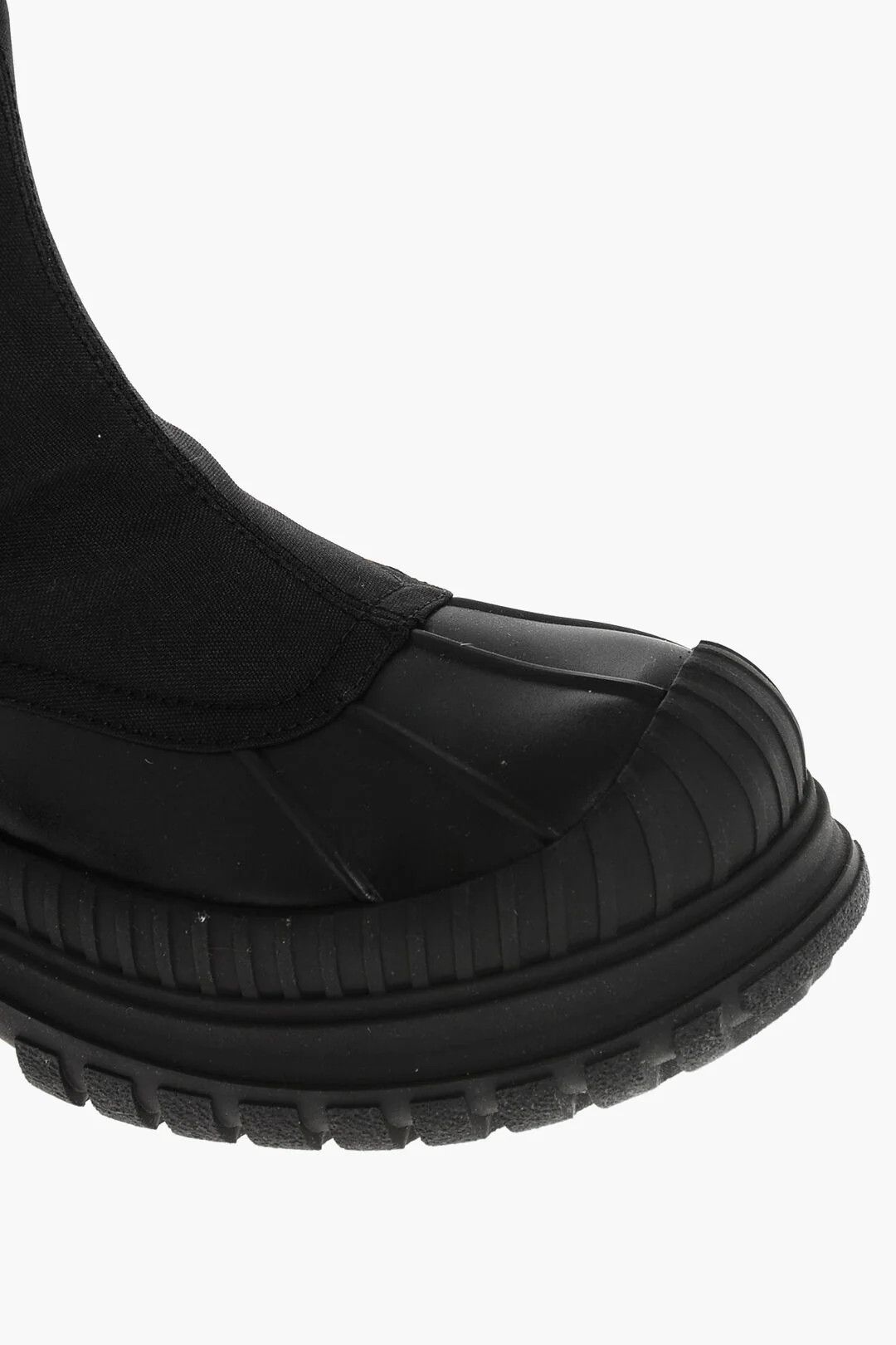 Ganni og1mm0426 Rubber Chelsea Ankle Boots in Black Size US 6 / IT 36 - 4 Thumbnail