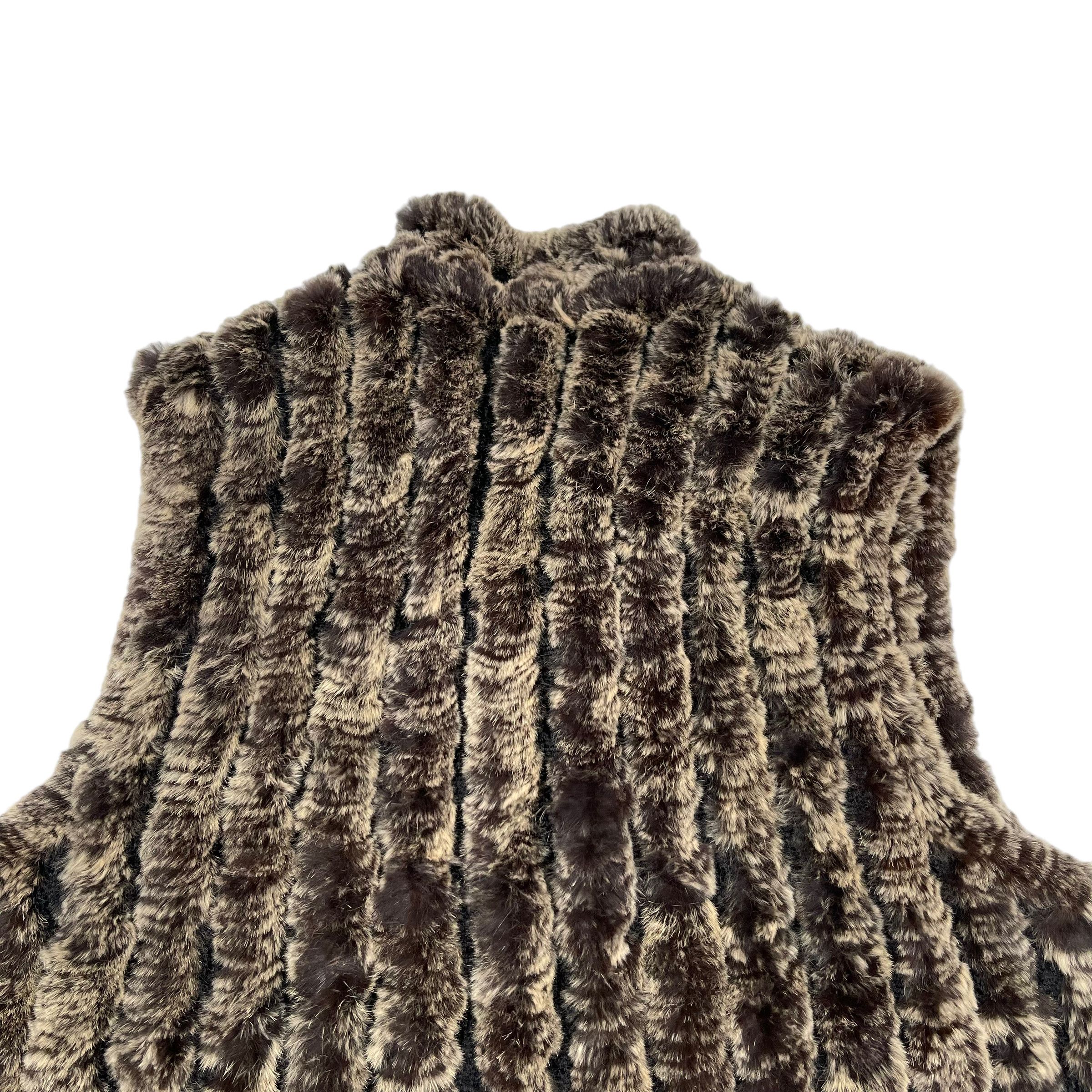 If Six Was Nine × Yasuyuki Ishii Rabbit Fur Mohair Textured 1990s Vest Size US L / EU 52-54 / 3 - 6 Thumbnail