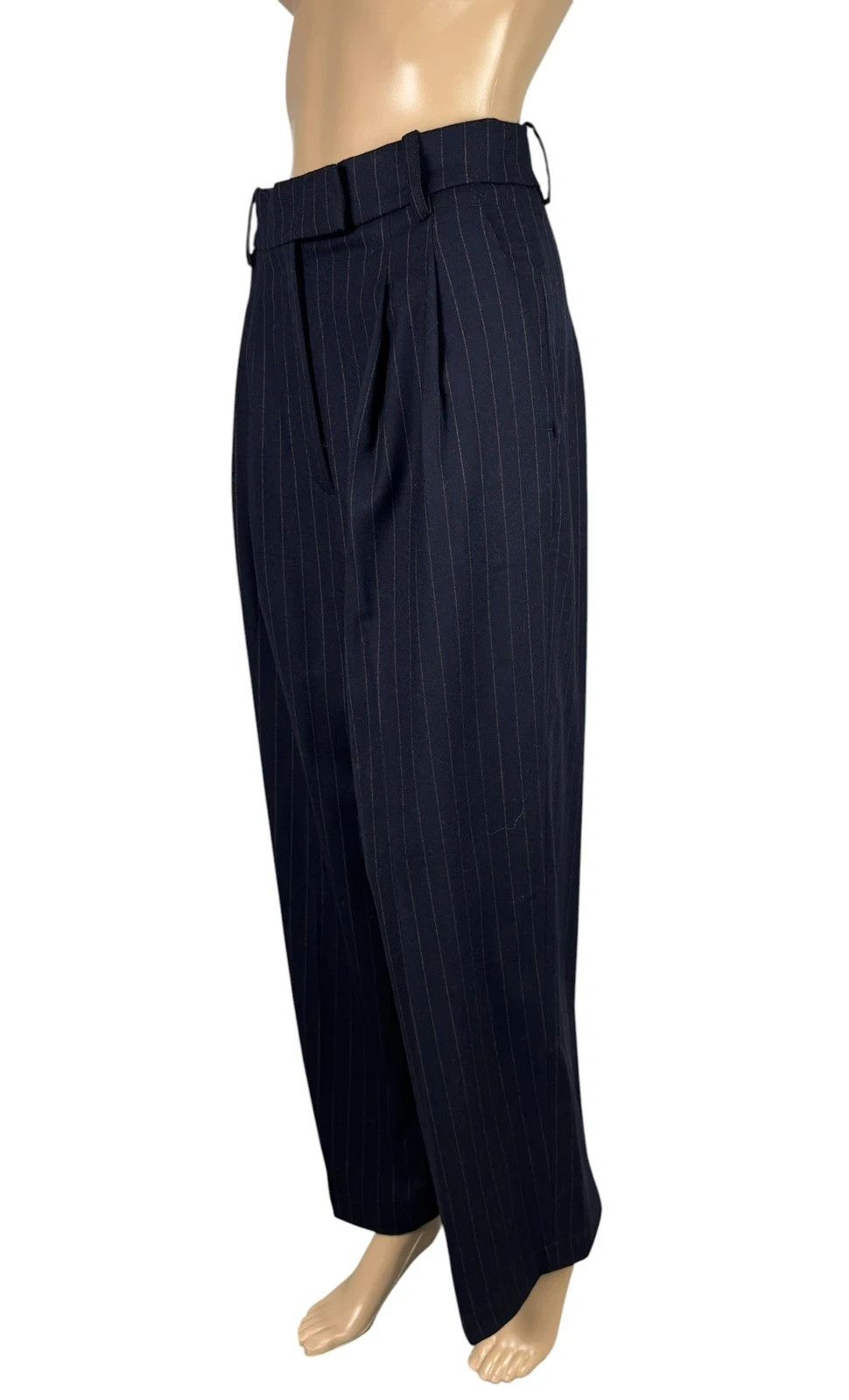 Arket Arket Wool Dress Pants Wide Leg Striped size 36 Size 26" / US 2 / IT 38 - 1 Thumbnail