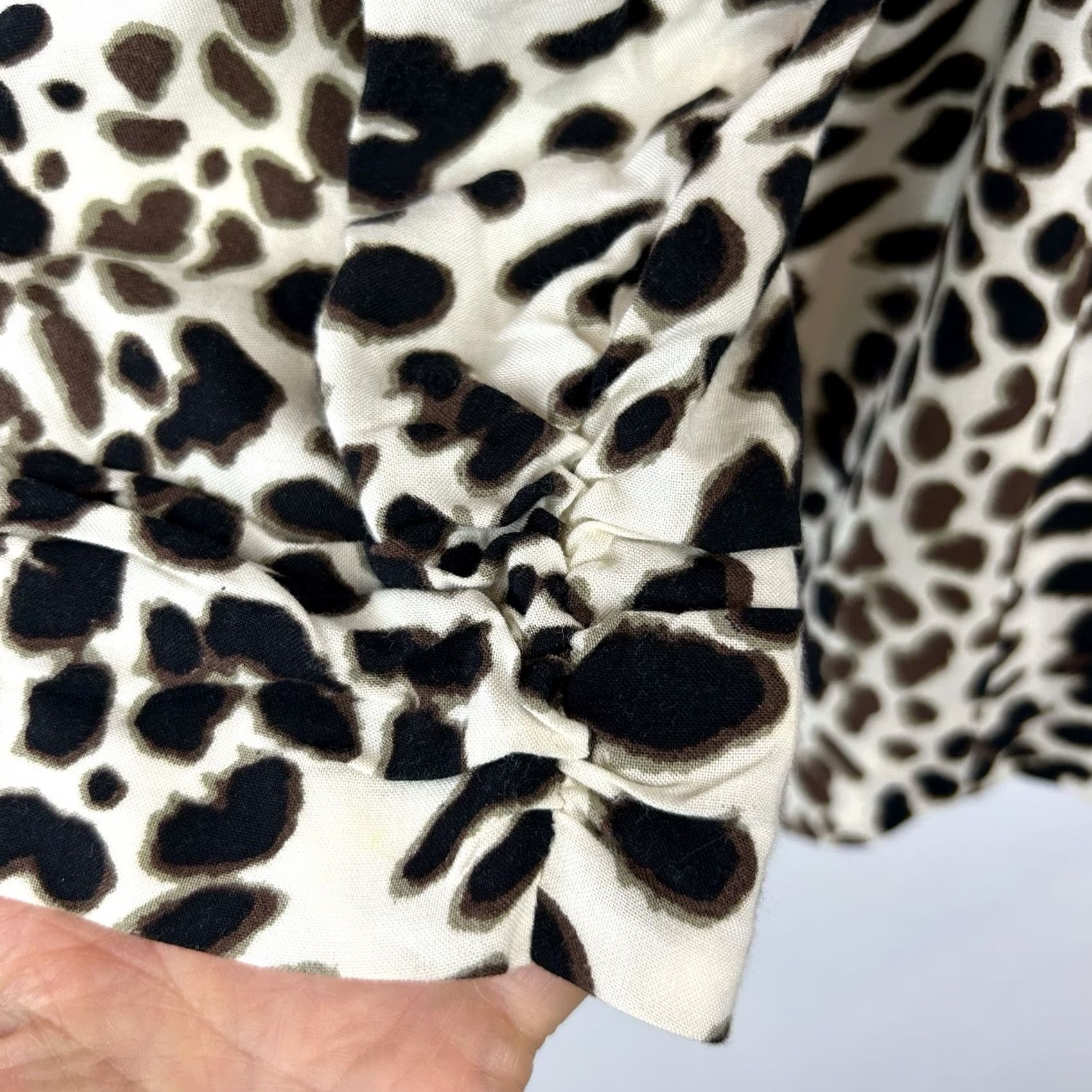 Vintage Chico's Statement Blazer Womens Large Animal Print One Button Lined Old Money Read Size L / US 10 / IT 46 - 6 Thumbnail