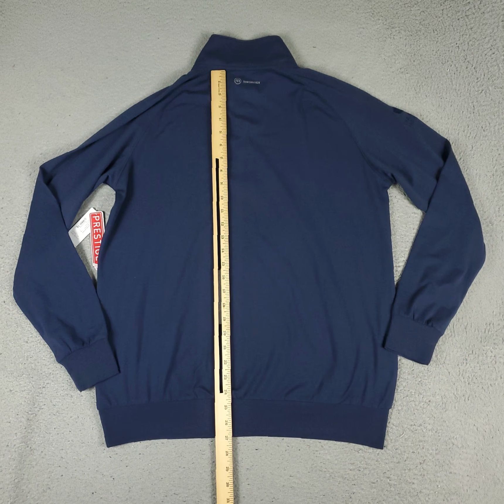 TravisMathew Travis Mathew Mens Large Blue Dennys 1/4 Zip Pullover Sweatshirt Sweater Size US L / EU 52-54 / 3 - 6 Thumbnail