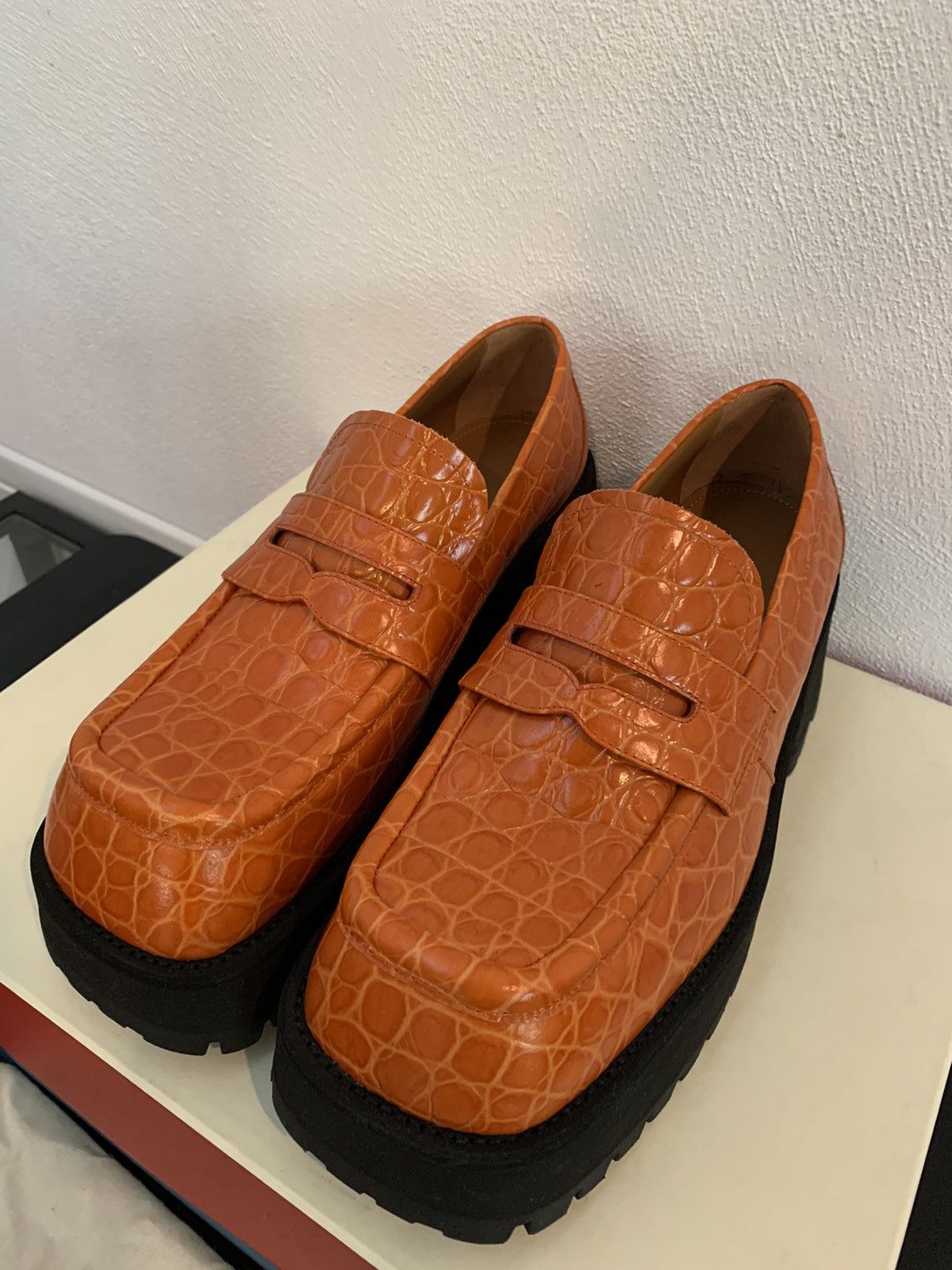 Marni Marni Platform Leather Loaffers Size US 7 / IT 37 - 8 Thumbnail