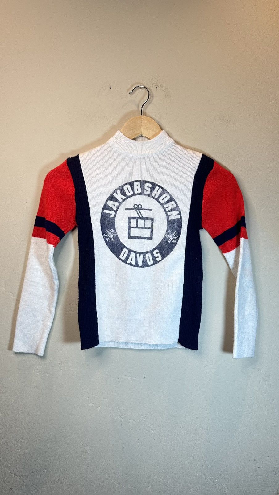 Vintage Vintage 80s Jakobshorn Davos Ski Sweater Size XS / US 0-2 / IT 36-38 - 1 Thumbnail
