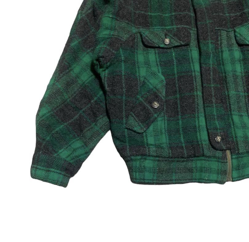 Japanese Brand Aunthentic Uniform Work Clothes Plaid Wool Jacket Size US M / EU 48-50 / 2 - 2 Thumbnail