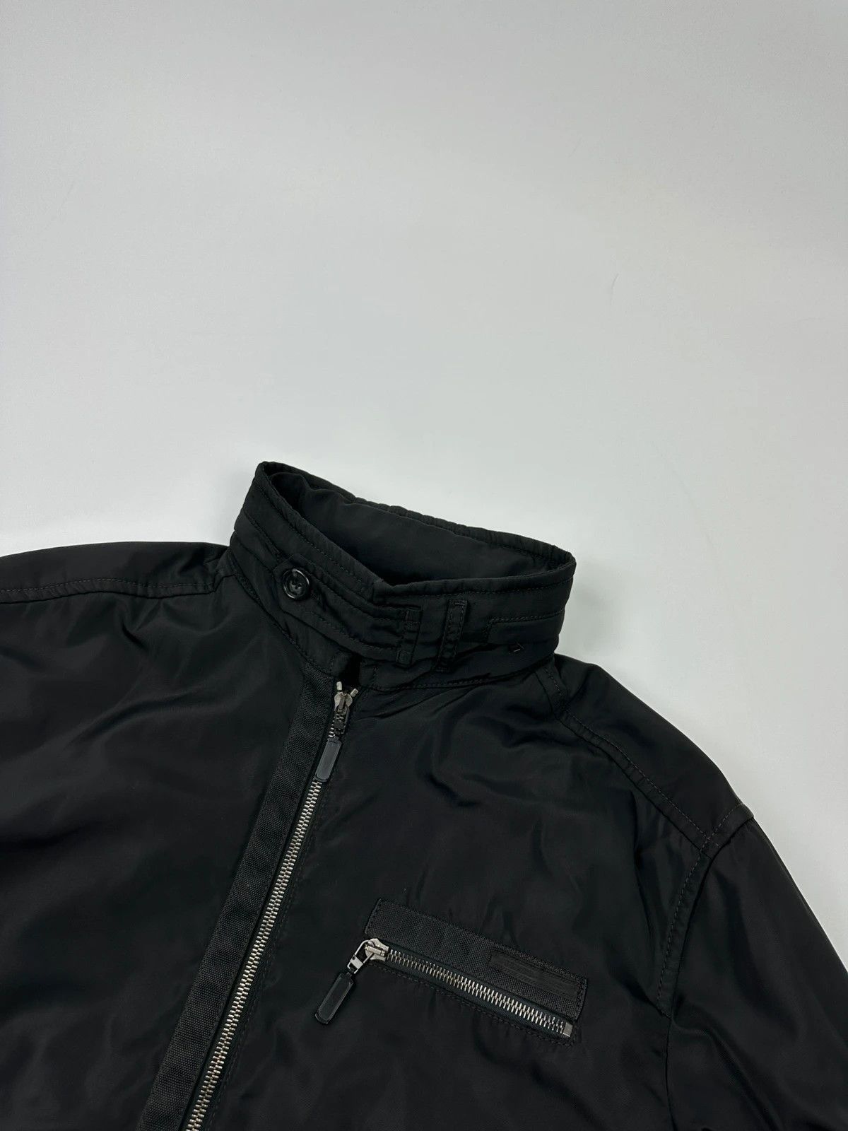 Prada Prada Milano FW2007 Black Thick Hidden Hood Bomber Jacket Size US L / EU 52-54 / 3 - 5 Thumbnail