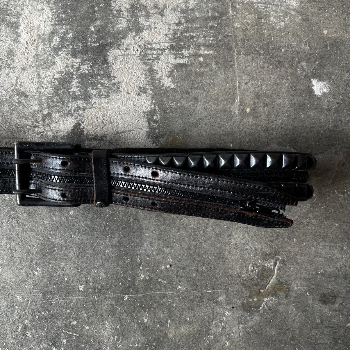 If Six Was Nine FUGA FULL ZIPPER STUDED BELT Size 32 - 7 Thumbnail