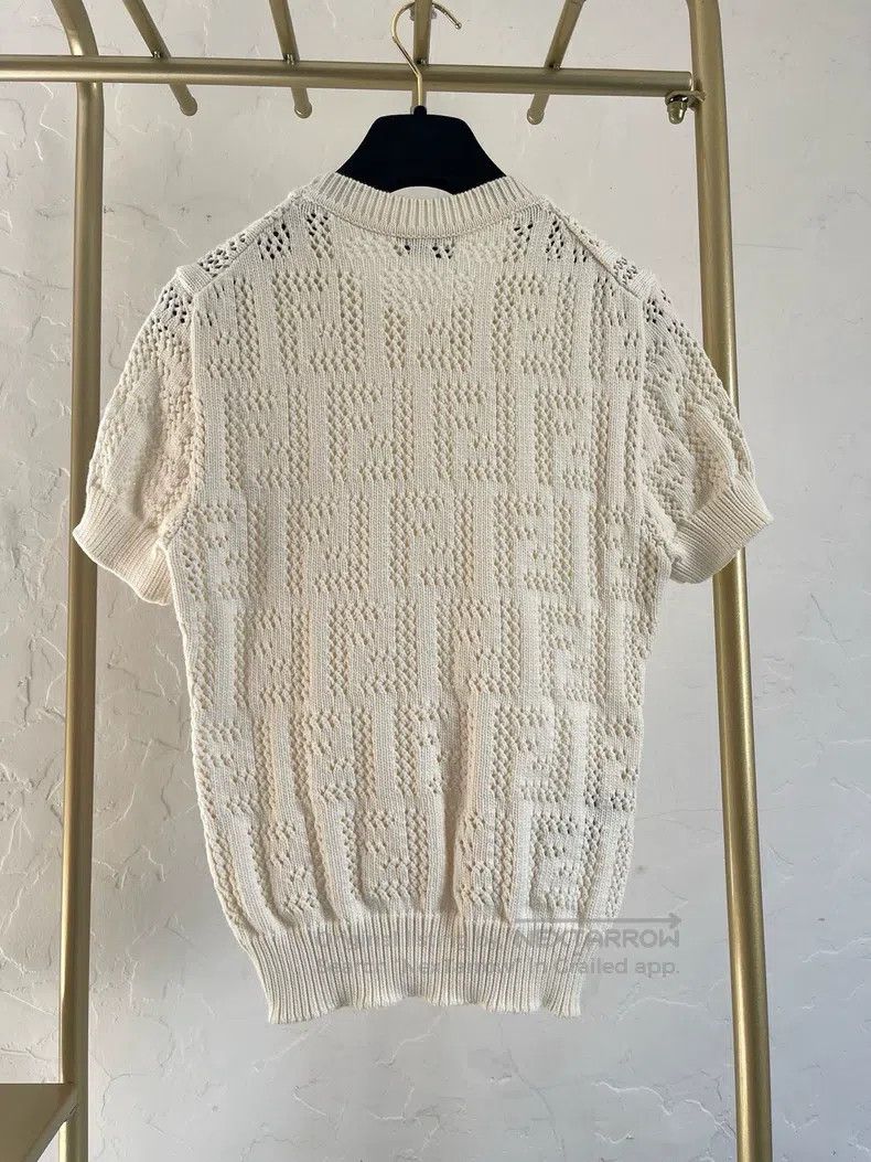 Fendi Fendi White lace short sleeves Size XS / US 0-2 / IT 36-38 - 2 Thumbnail