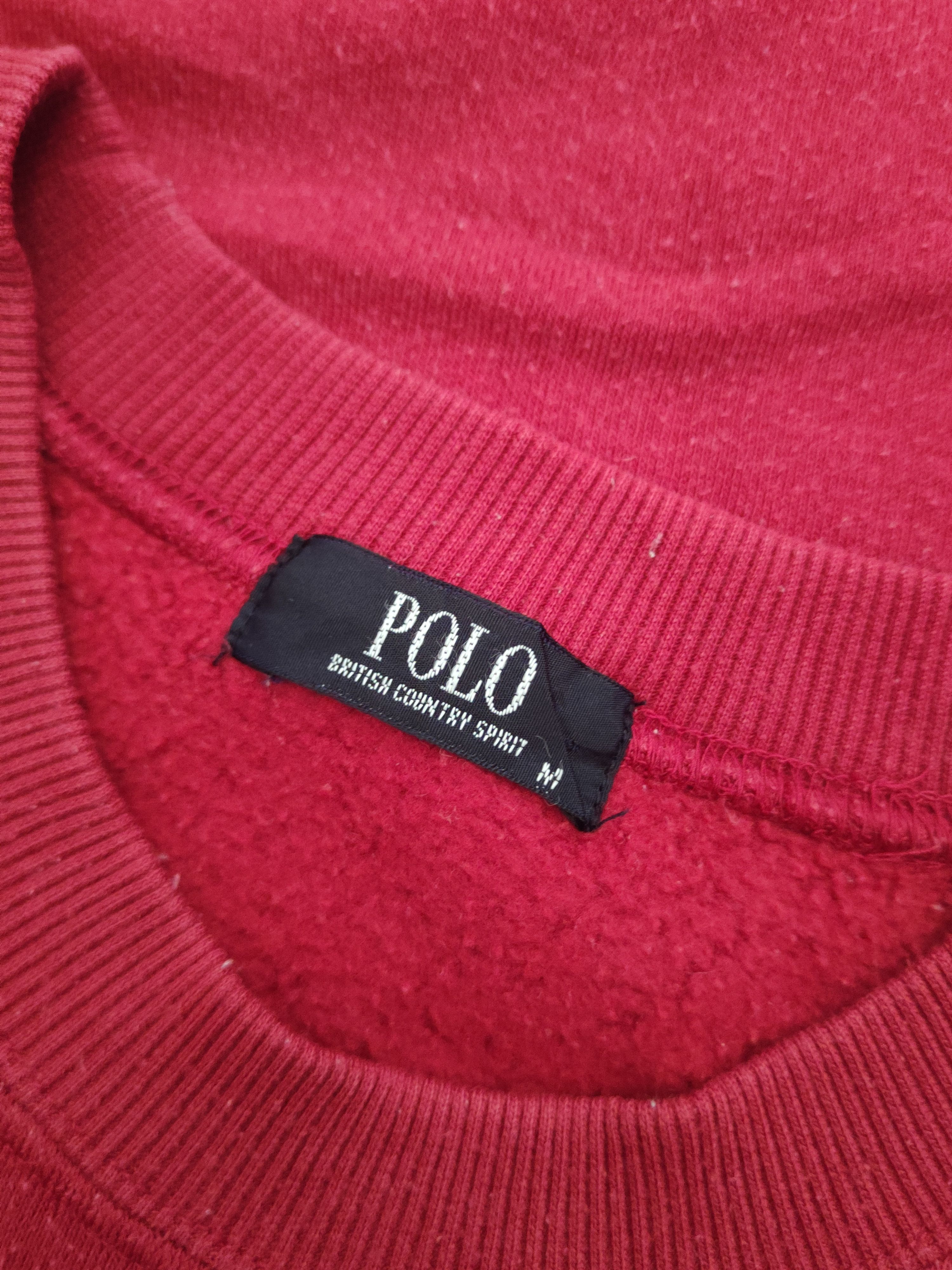 Japanese Brand Vintage Faded Polo Red Sweatshirts Size US M / EU 48-50 / 2 - 12 Thumbnail