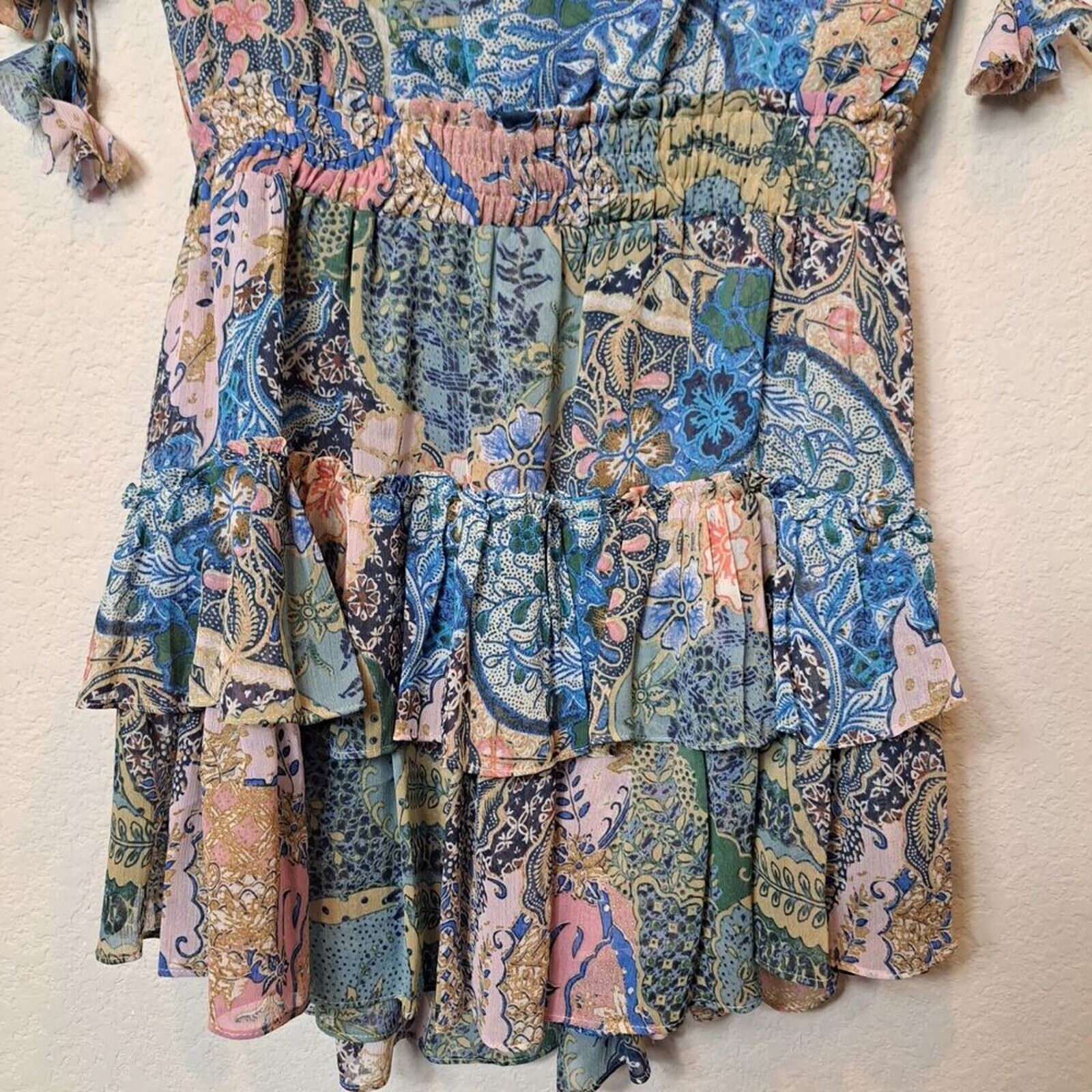 NWT A Love To Remember Emerald Lace Backless Skater Dress S