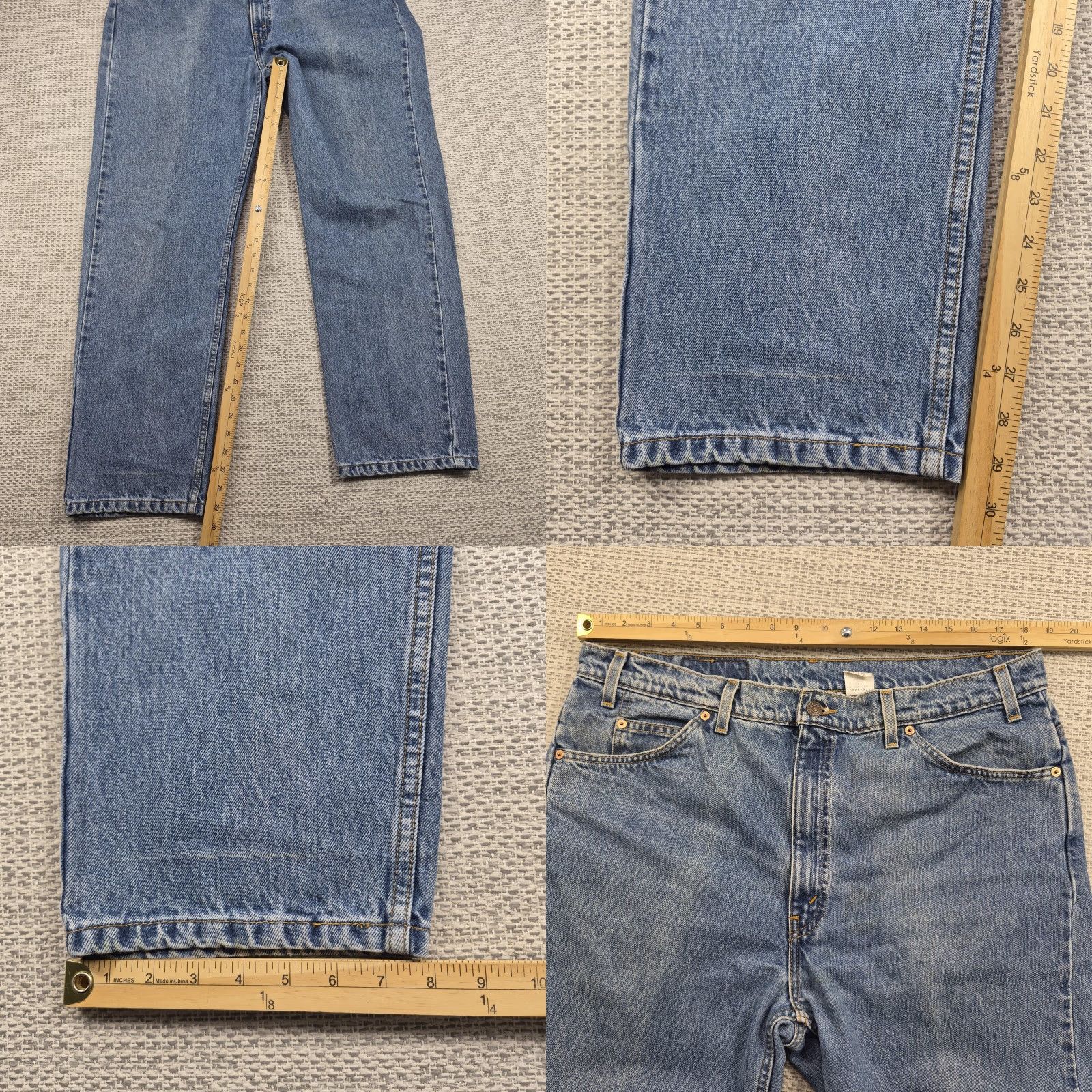 Levi's VINTAGE Levi's Jeans 505 Men's 40x30 Blue Regular Fit Straight Leg Denim Orange Tab Size US 40 / EU 56 - 8 Thumbnail