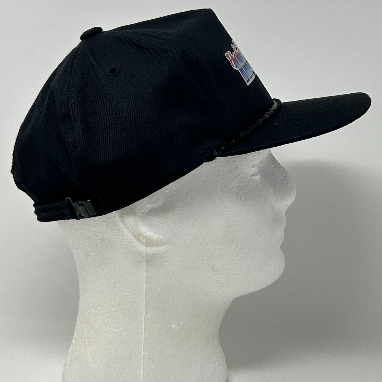 Vintage Vintage 80s Hot Rockin 104 FM Hat Baseball Cap KJJO Black Size ONE SIZE - 7 Thumbnail