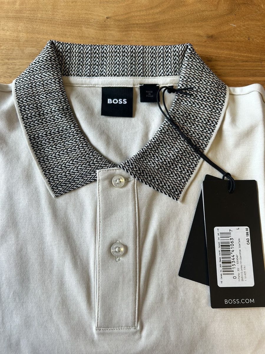 Hugo Boss Hugo Boss Classic Polo in White Size US L / EU 52-54 / 3 - 1 Thumbnail