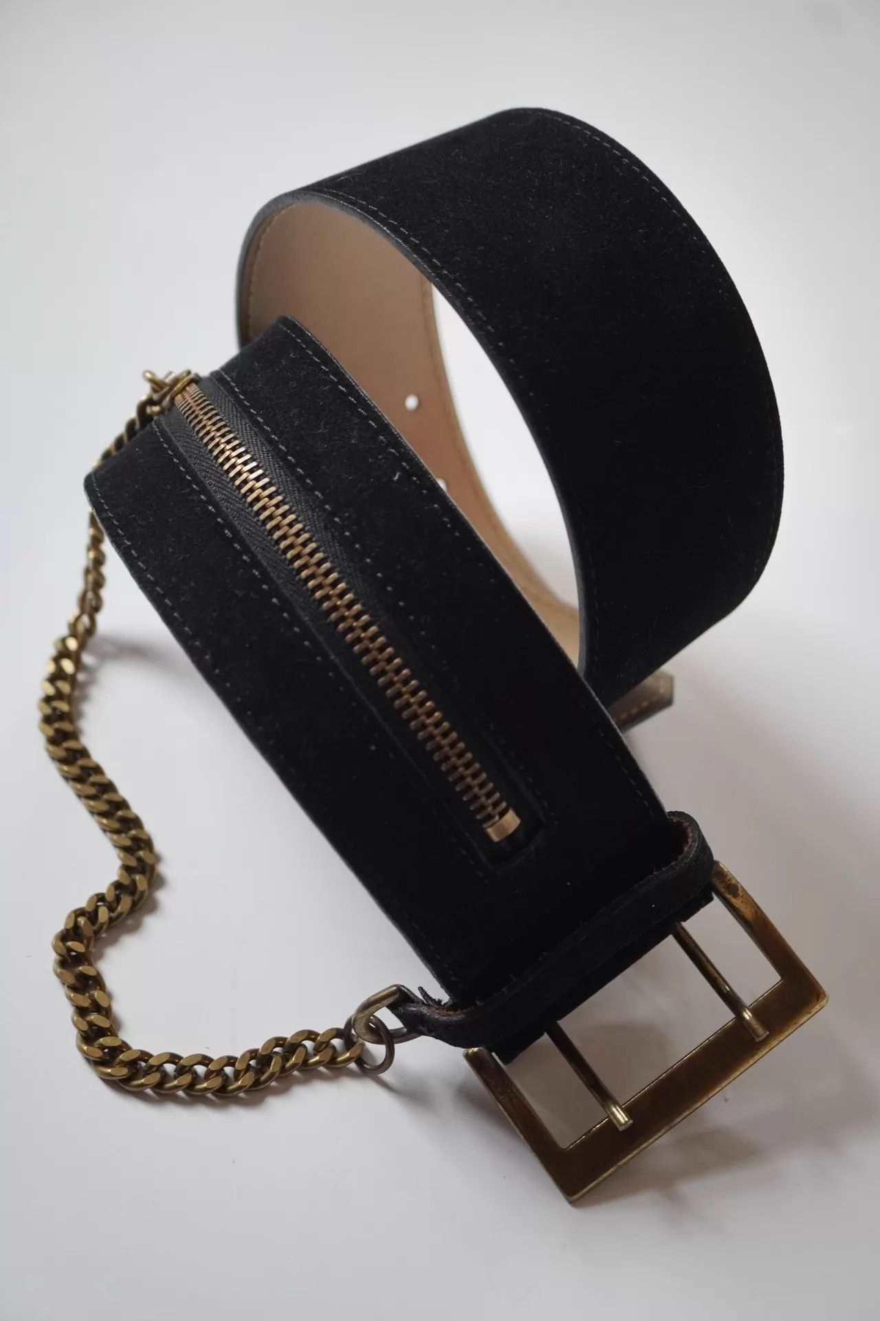 Alexander McQueen McQueen 2000s Calfskin Aged Brass Chain Belt Size ONE SIZE - 1 Thumbnail