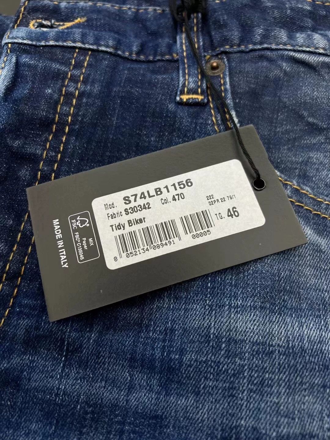 Dsquared2 Dsquared2 2022FW TIDY BIKER Slim 9" Crop Washed Denim Size US 30 / EU 46 - 5 Thumbnail