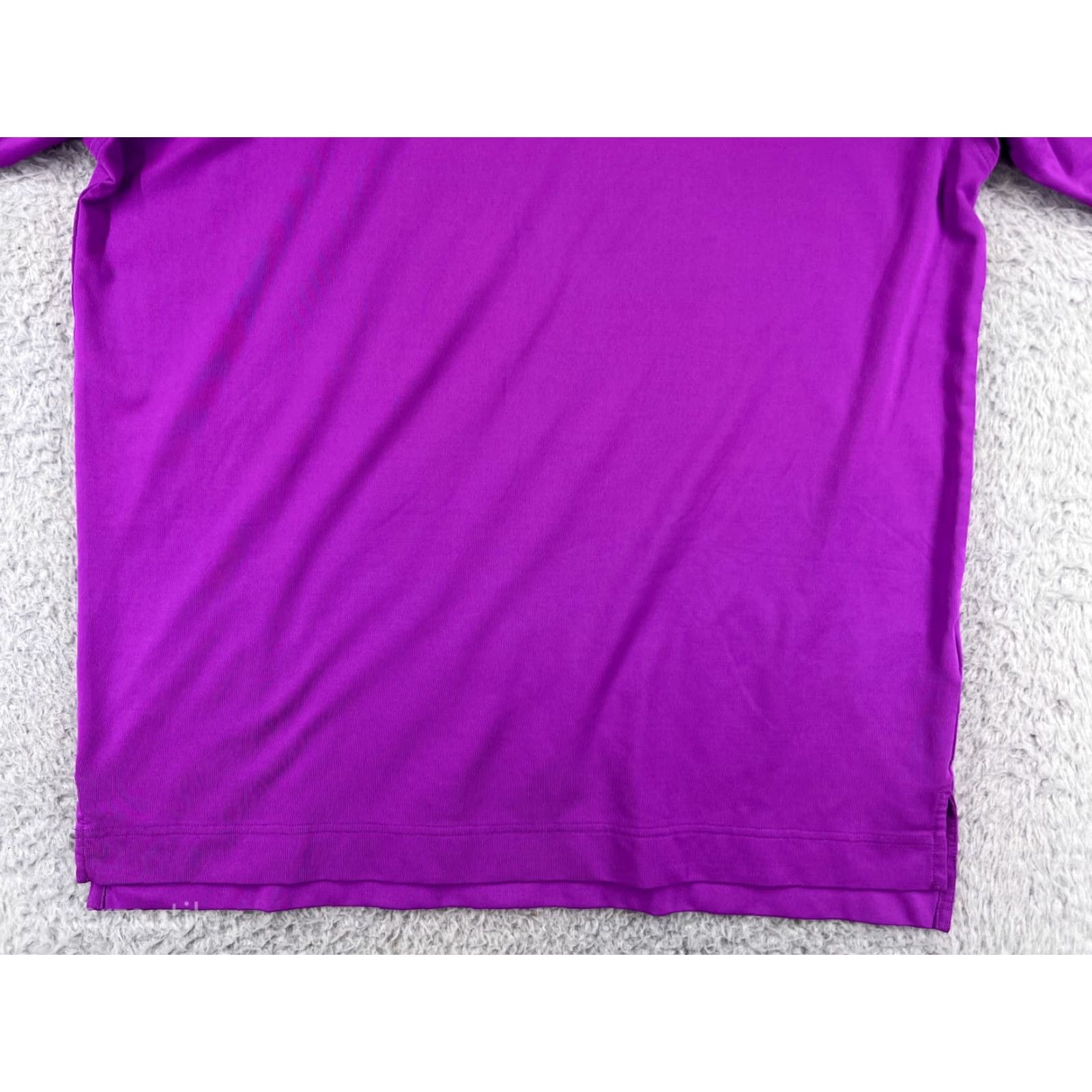 Footjoy FootJoy Polo Shirt Men Medium Purple Stripe Short Sleeve Golf Polo Lightweight Shirt Mens Purple Stripe FootJoy Size US M / EU 48-50 / 2 - 6 Thumbnail