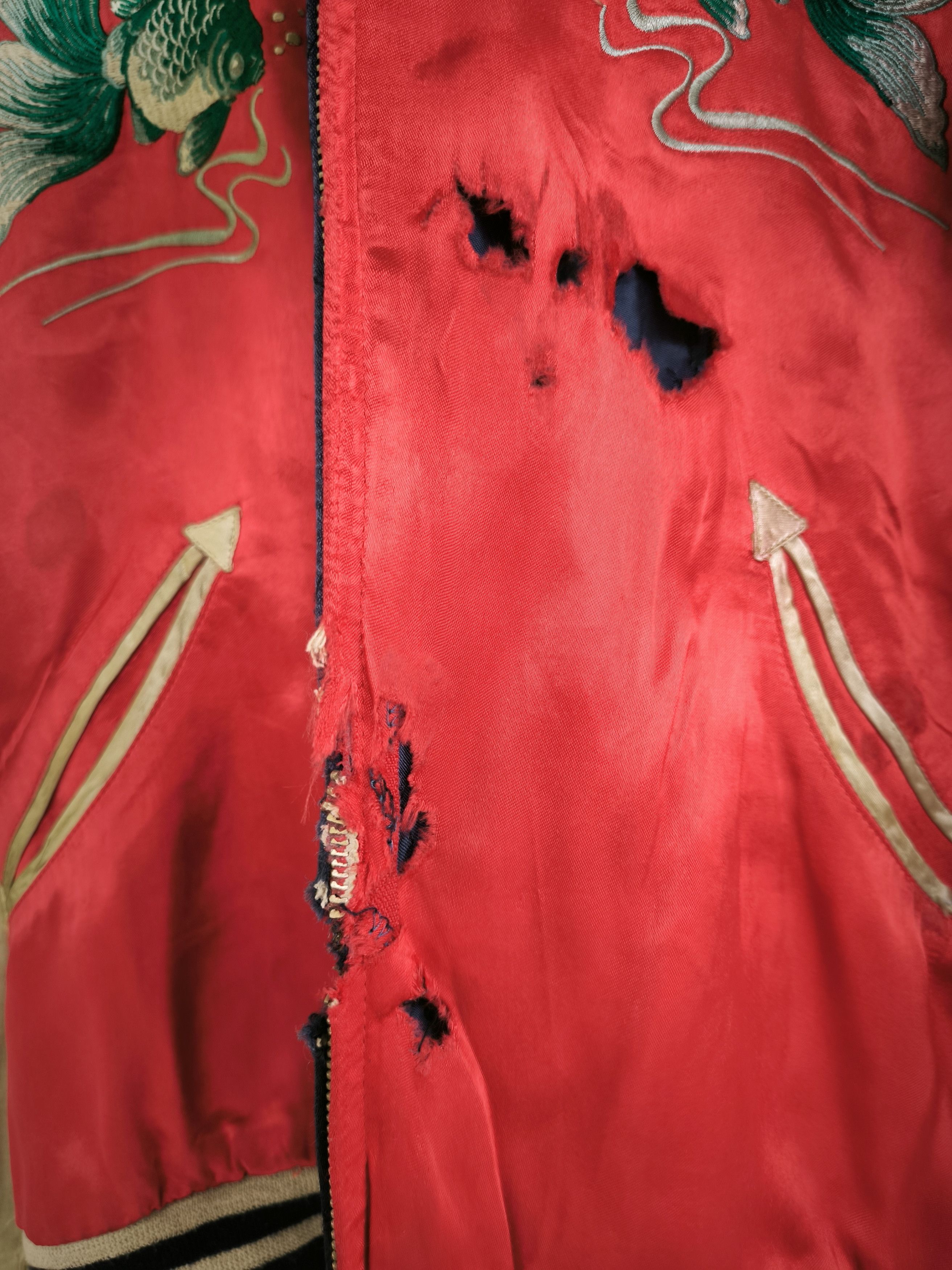 IOLANI Vtg IOLANI reversible Sukajan souvenir satin jacket Size US L / EU 52-54 / 3 - 9 Thumbnail