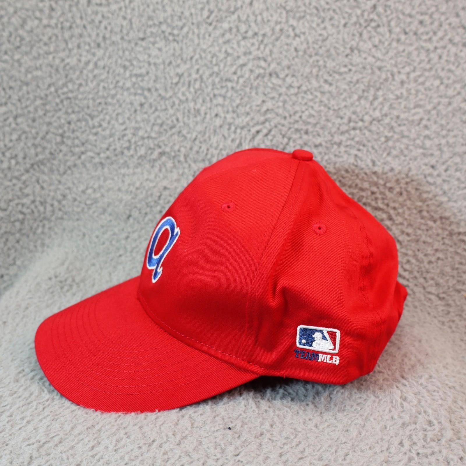 Other Vtg Atlanta Braves Hat Cap Strap Back Red MLB Script A Size ONE SIZE - 6 Thumbnail