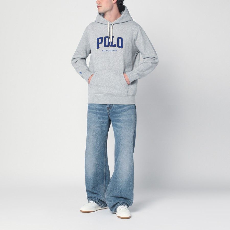 Polo Ralph Lauren o1s22i1n0125 Cotton Hoodie in Grey Size US M / EU 48-50 / 2 - 2 Thumbnail