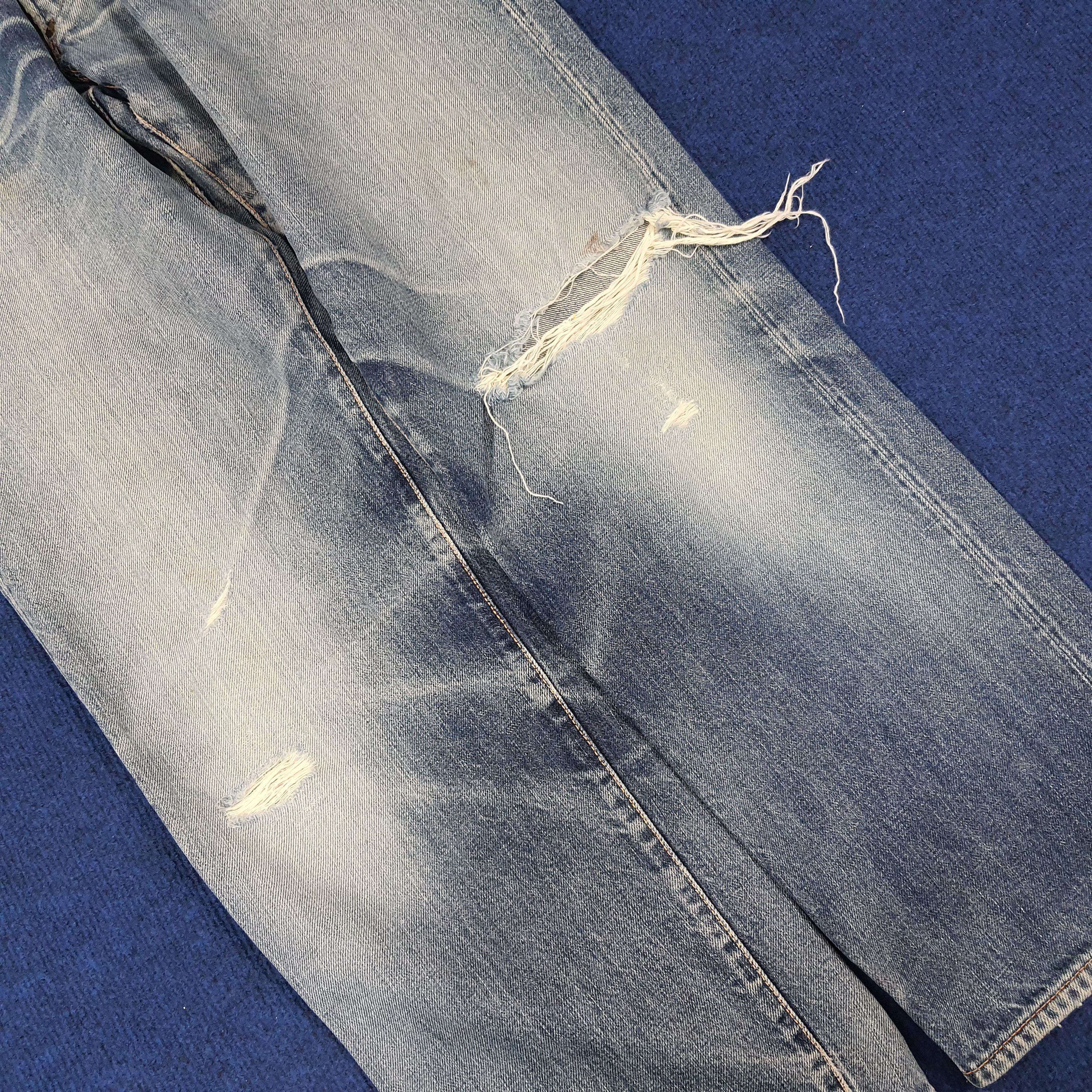Evisu Vintage Evisu Salvadge Japan Brand Custom Daicock Jeans Size US 27 - 4 Thumbnail
