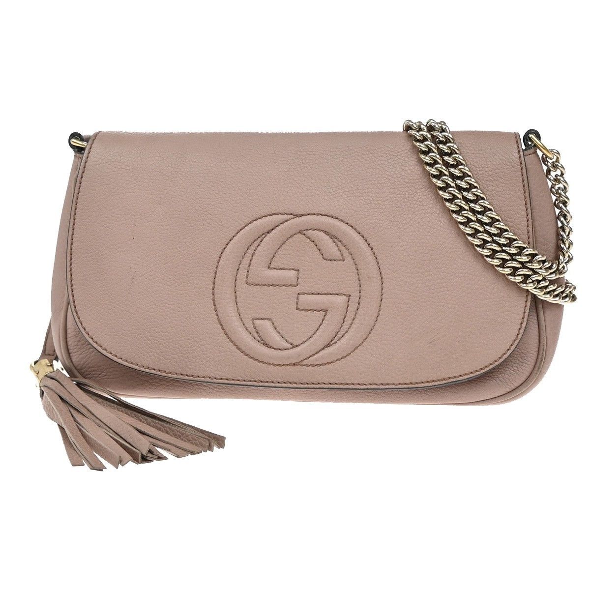 Gucci Gucci Soho Chain Crossbody Bag Leather Size ONE SIZE - 1 Thumbnail