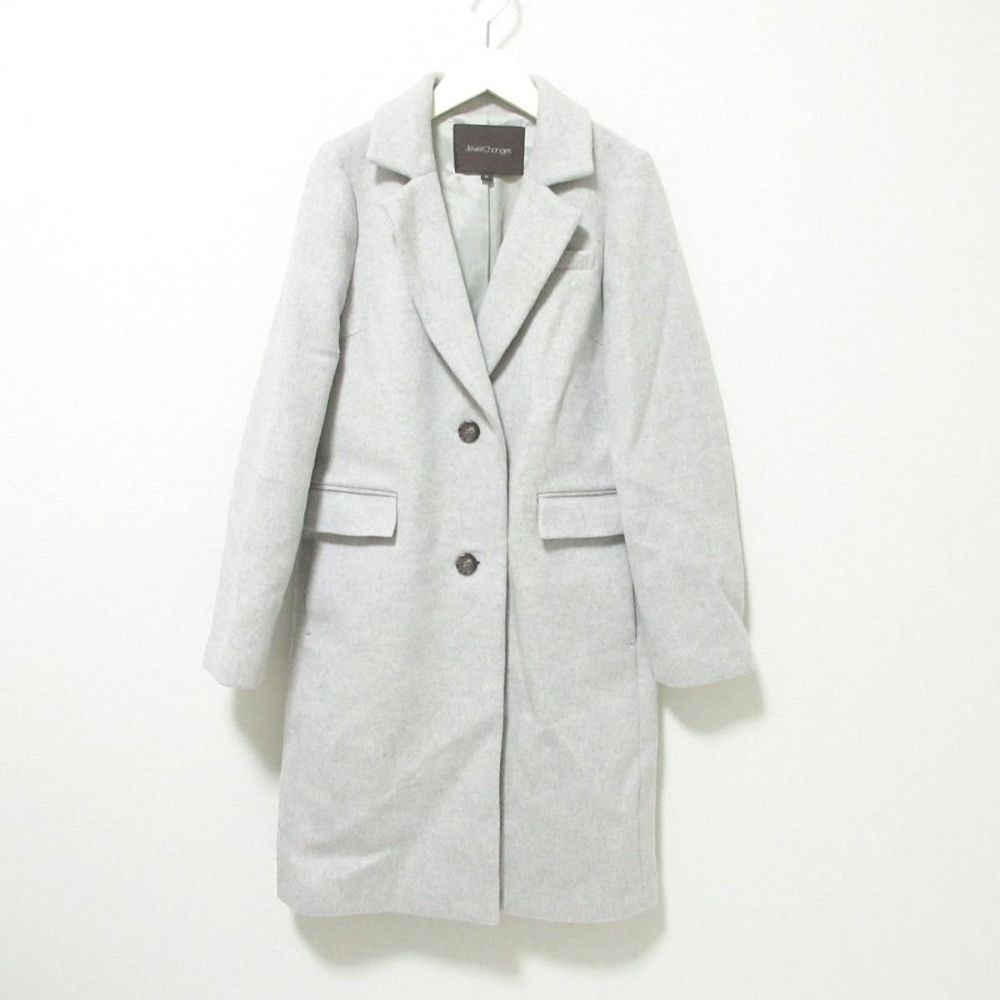 Other Jewel Changes Wool Long Coat Leather Outerwear DUTY FREE for USA
