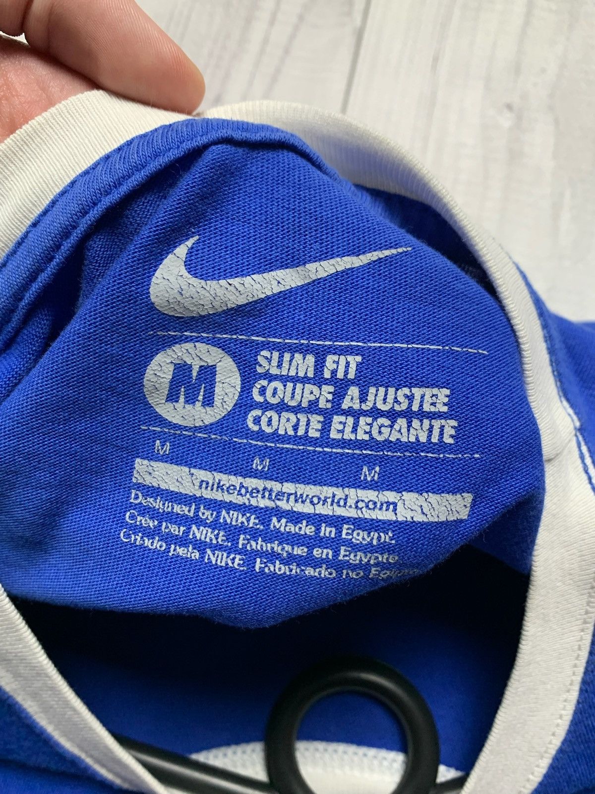 Nike × Vintage Vintage Nike Brasil blue soccer jersey size M logo Size US M / EU 48-50 / 2 - 6 Thumbnail