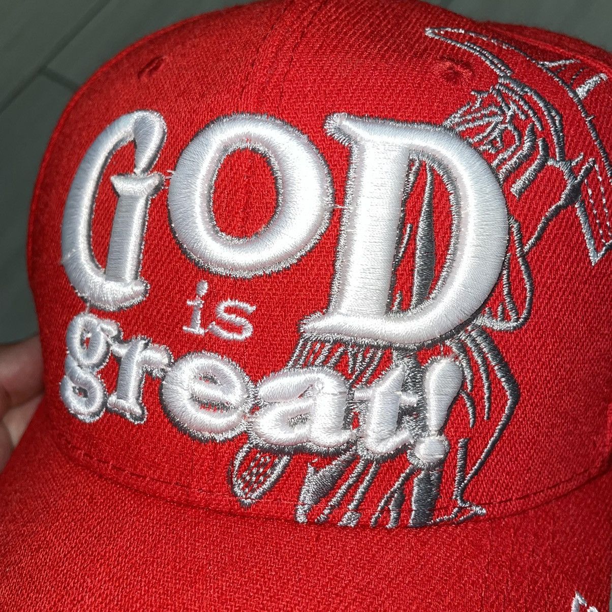Other God is Great / Jesus Loves You Hat Velcro back Size ONE SIZE - 3 Thumbnail