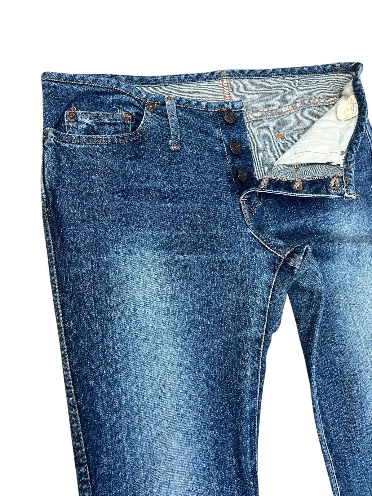 Hysteric Glamour Vintage Hysteric Glamour Waistless Dirty Mud Denim Jeans Size 31" - 8 Thumbnail