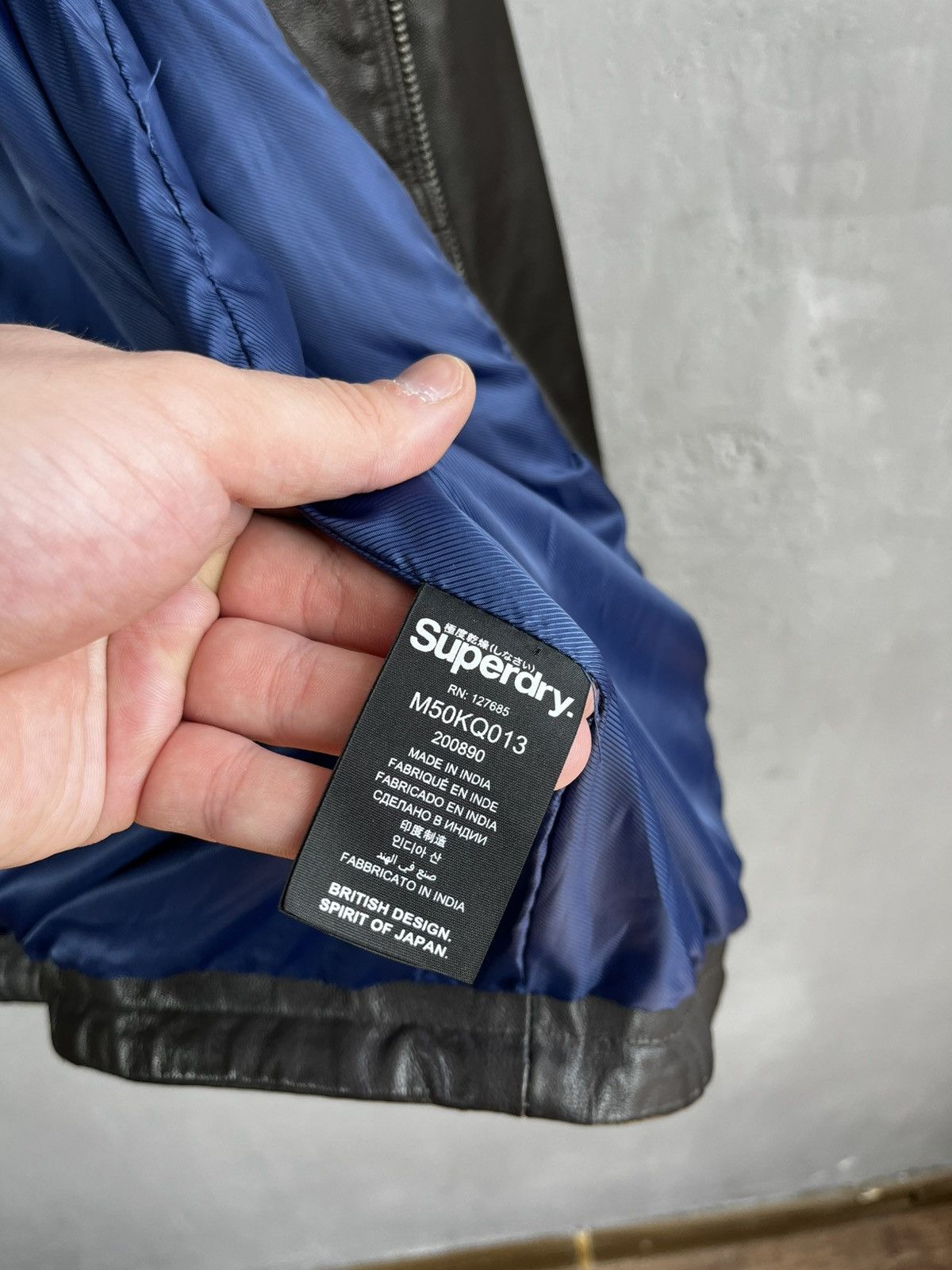 Japanese Brand × Leather × Superdry Superdry leather jacket Size US XL / EU 56 / 4 - 14 Thumbnail