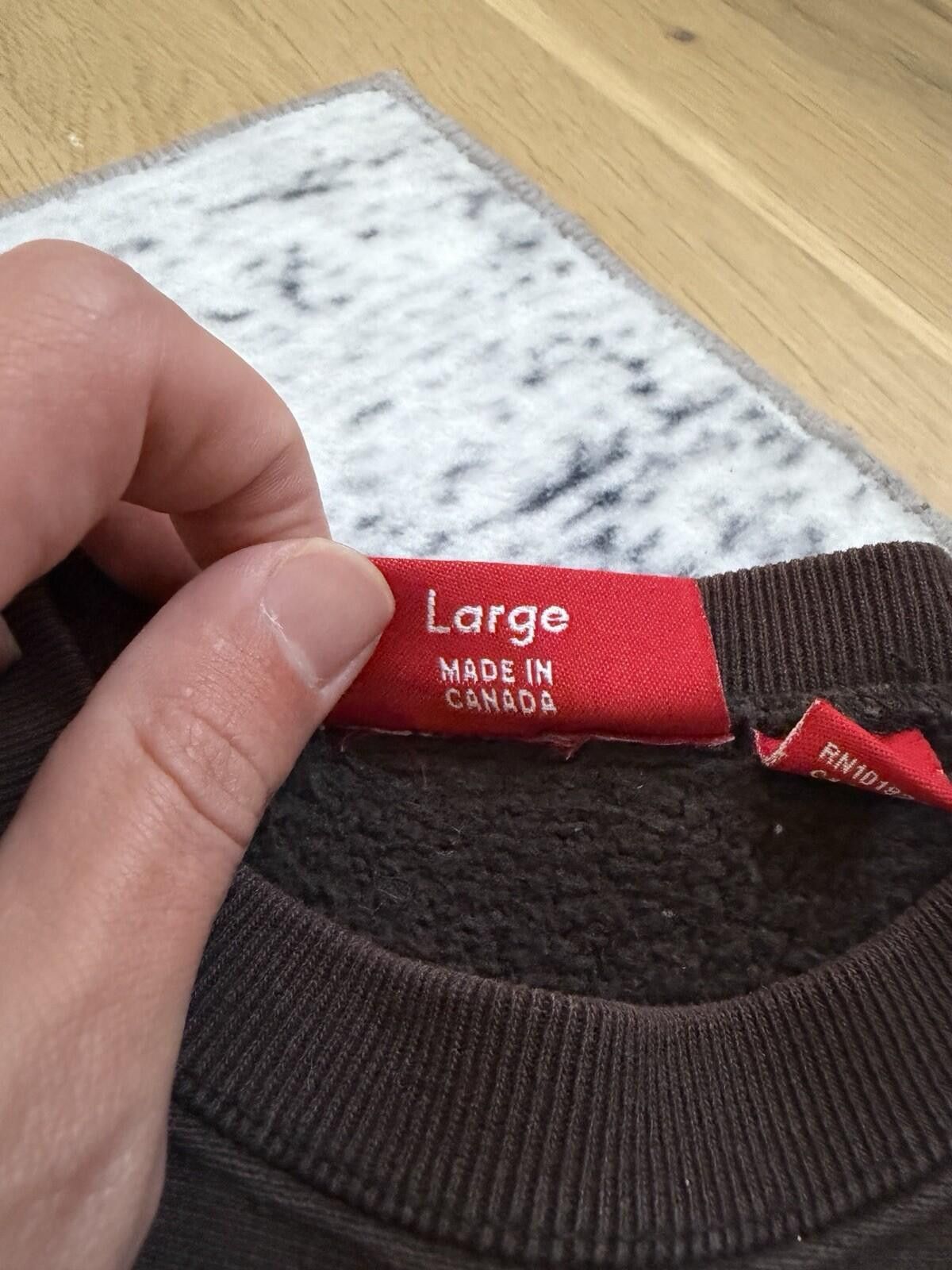 Supreme Supreme Box Logo Crewneck (2003) Brown Size US XL / EU 56 / 4 - 5 Thumbnail