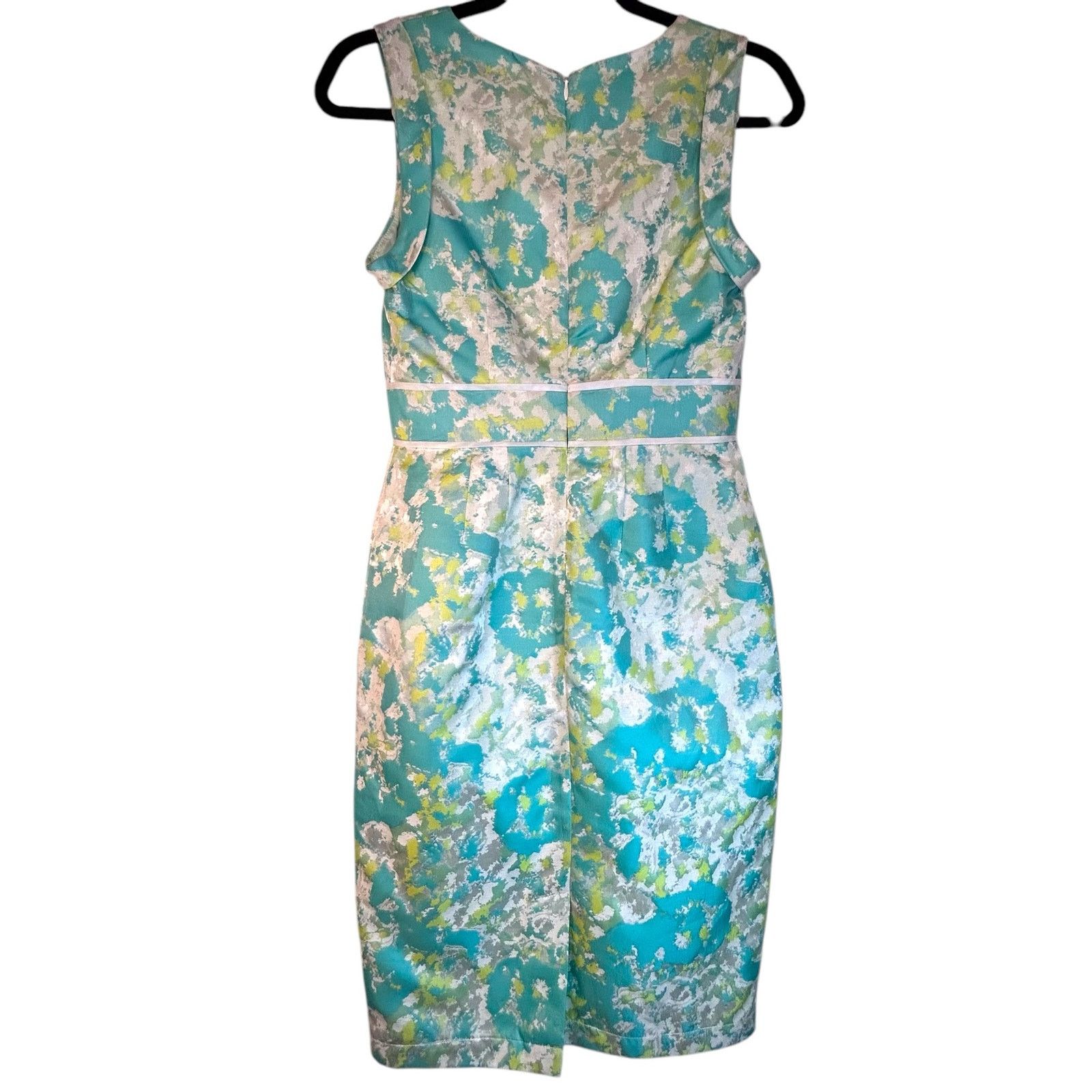 ROKSANDA NWT Roksanda Ilincic Aqua Floral Sheath Dress - Size 8 Size M / US 6-8 / IT 42-44 - 3 Thumbnail