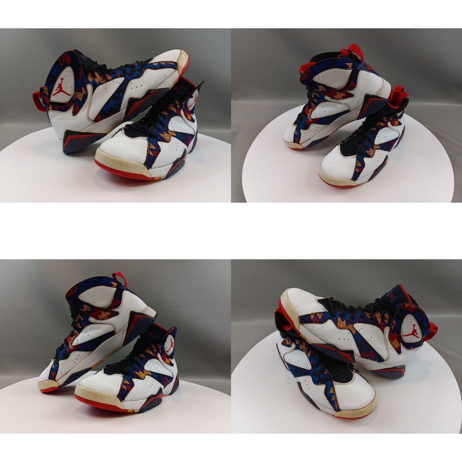 Nike Nike Air Jordan 7 Retro Sneaker Men 12 Multicolor Retro Nothing But Net OG VII Sweater 304775-142 Size US L / EU 52-54 / 3 - 9 Thumbnail