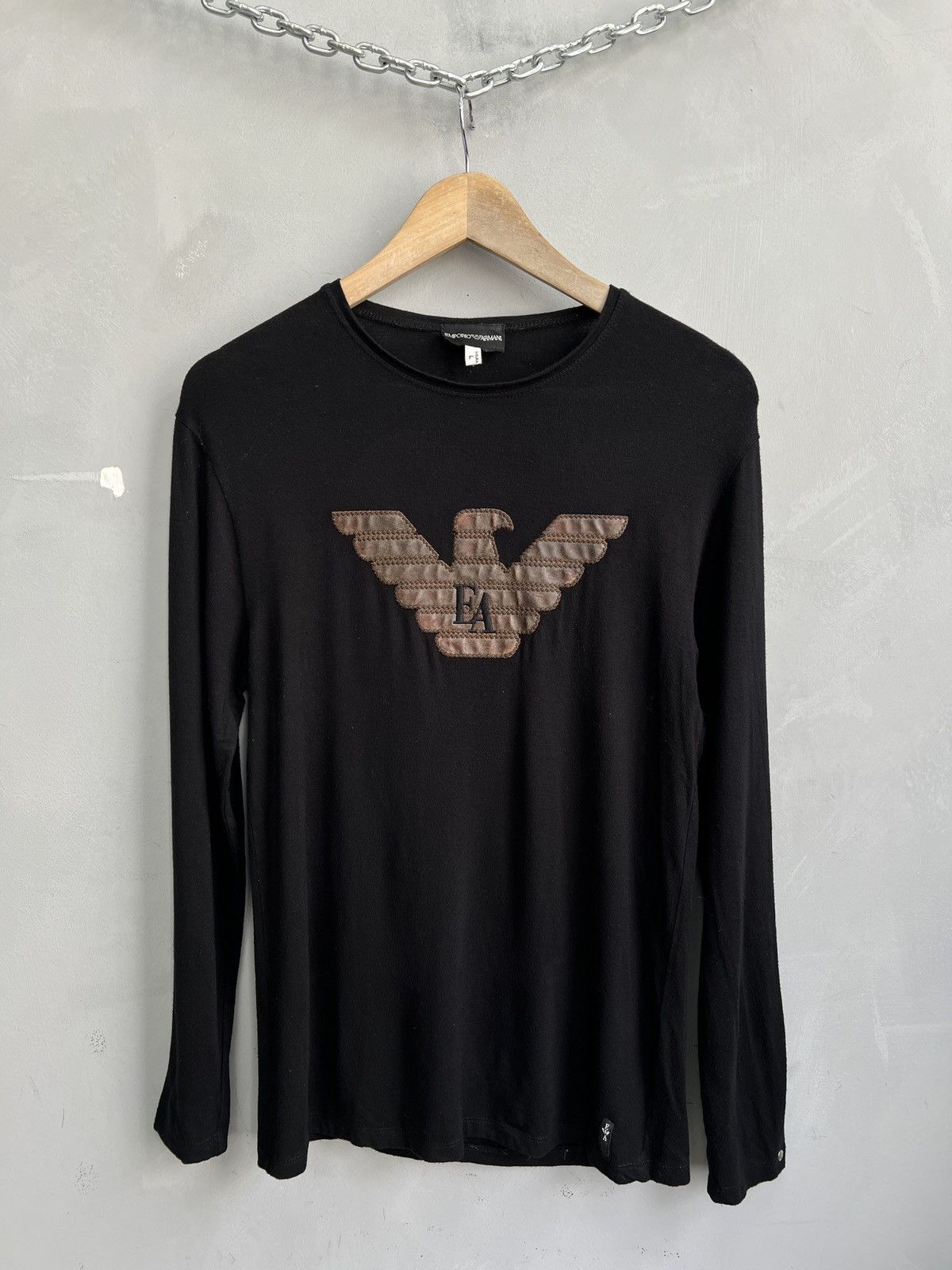 Armani Emporio Armani big logo long sleeve y2k Size US L / EU 52-54 / 3 - 1 Thumbnail