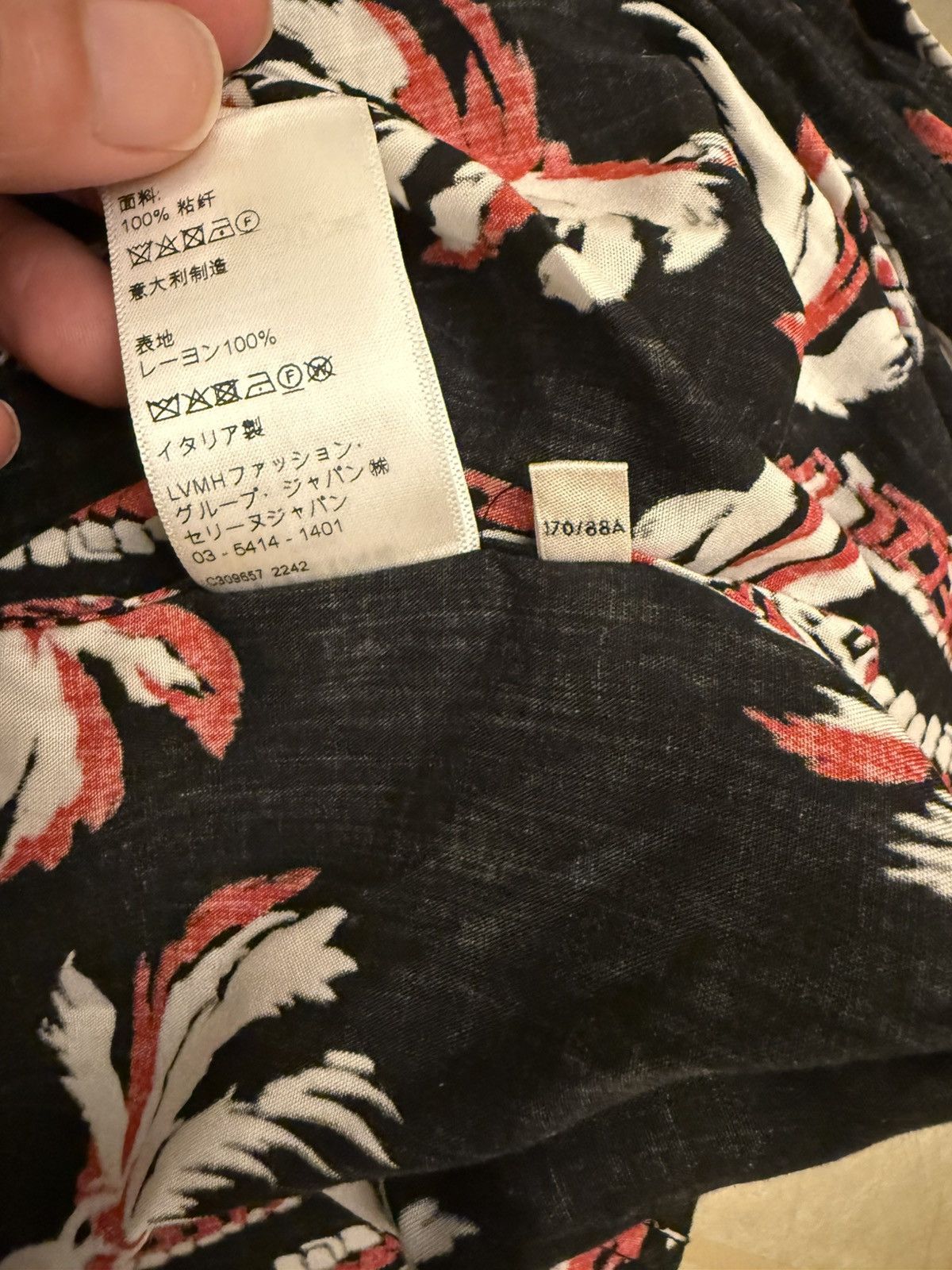 Celine Palm tree print Hawaiian shirt size 39 Size US M / EU 48-50 / 2 - 13 Thumbnail