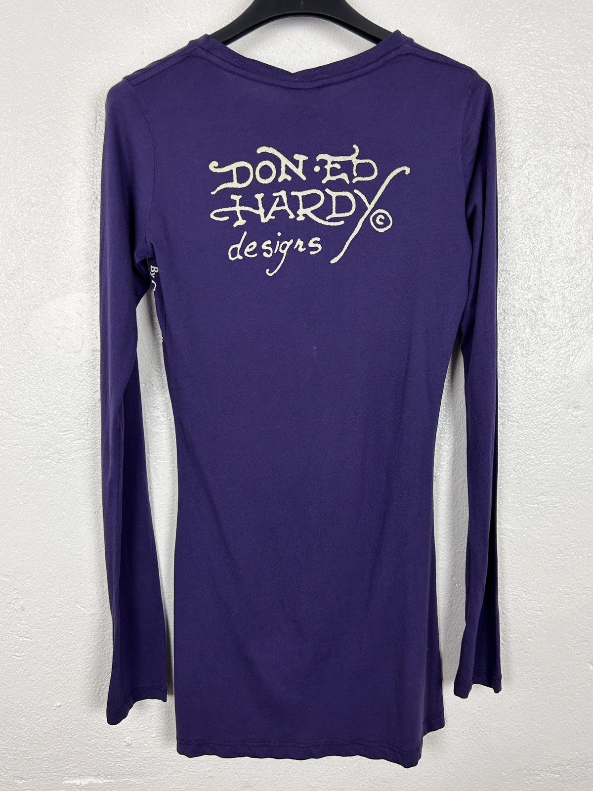 Christian Audigier BNWT Vintage Ed Hardy By Audigier Peacock Long Sleeve Top S Size S / US 4 / IT 40 - 7 Thumbnail