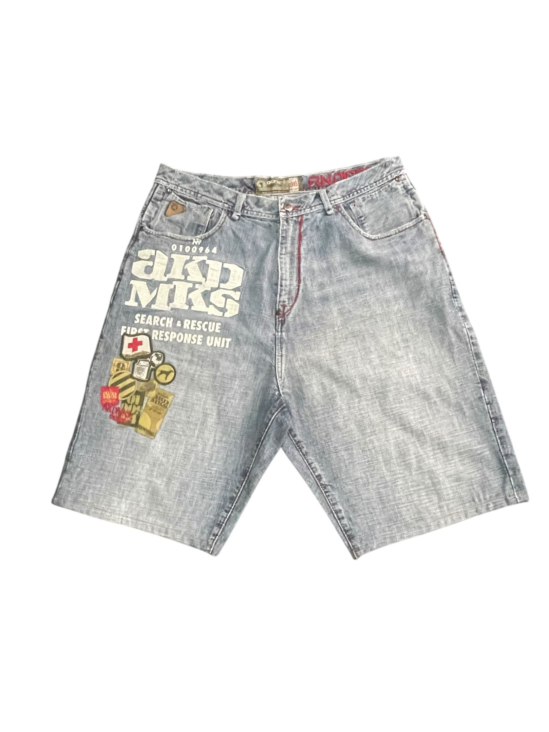 Akademiks Vintage Akademiks Denim Short Size US 37 - 1 Thumbnail