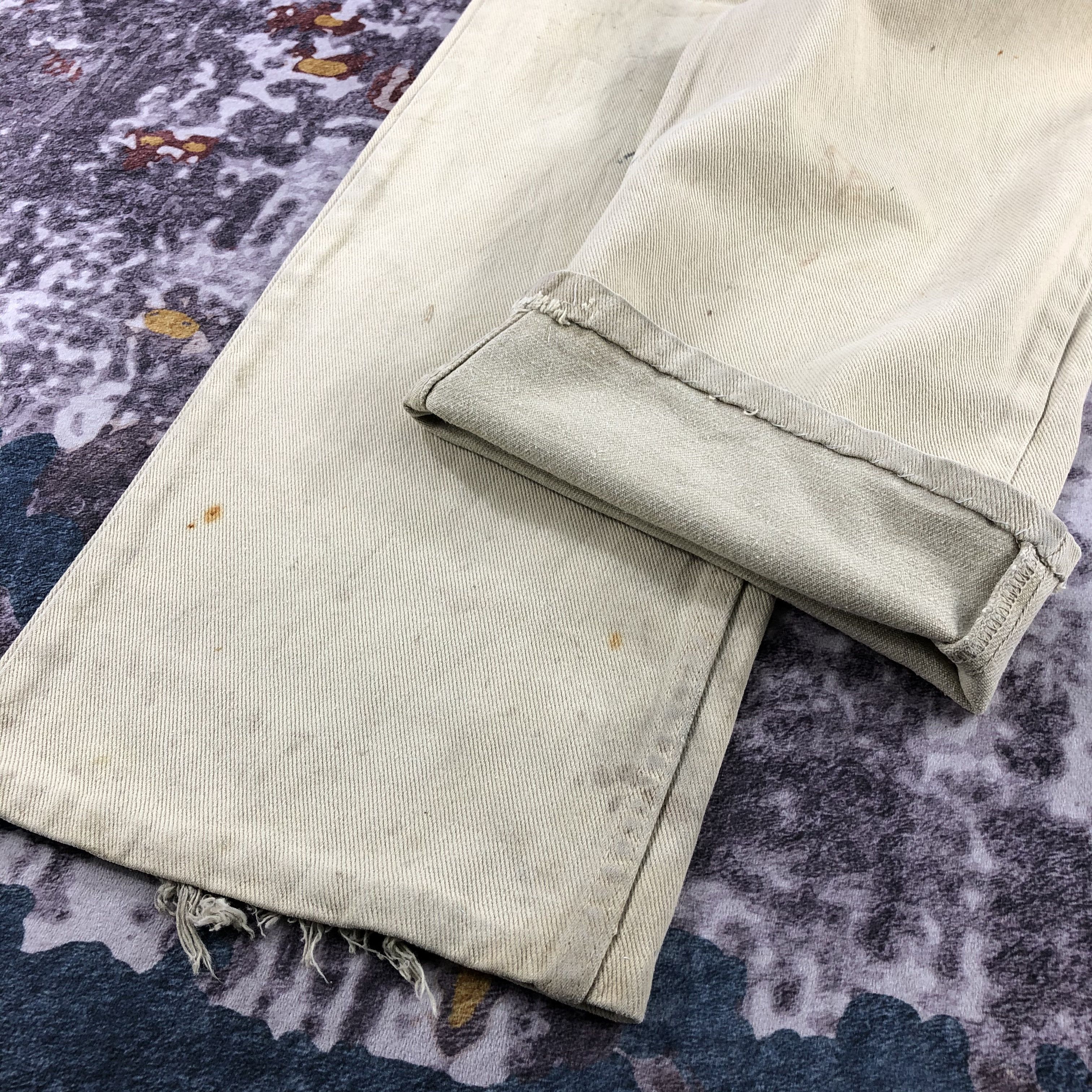 Levi's 90s Vintage Cream Levis 501 Jeans-JM2504 Size US 40 / EU 56 - 9 Thumbnail